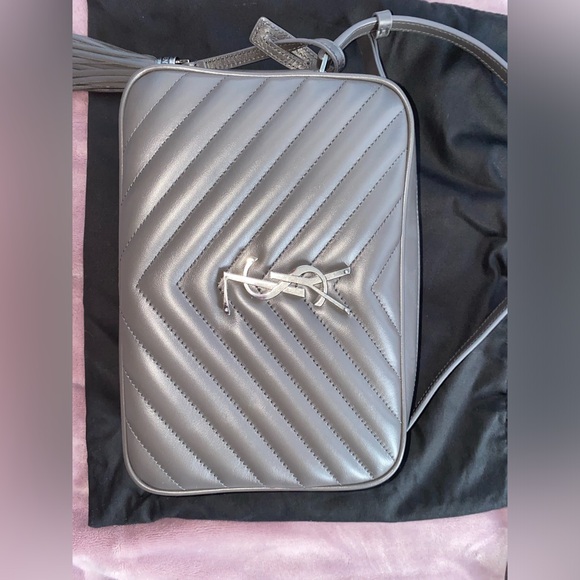 WORN ONCE YSL Saint Laurent Storm Lou Medium Camera Monogram Calf Crossbody Bag - Picture 4 of 12